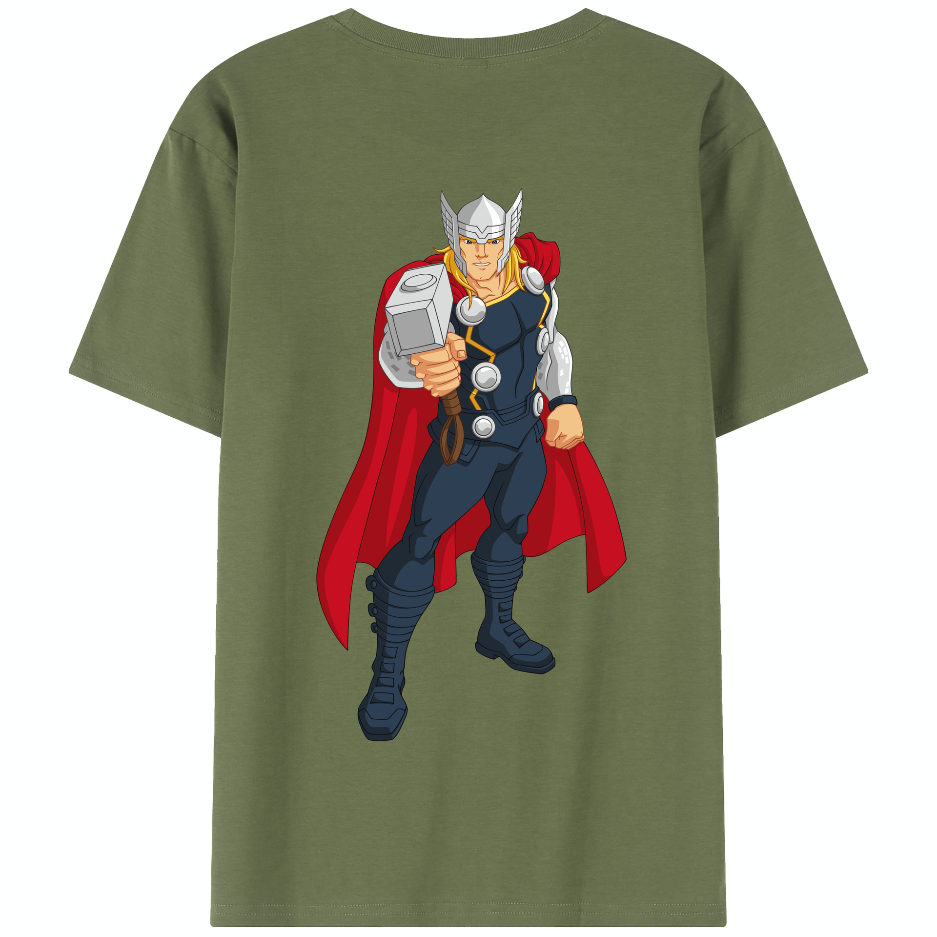 （画像用） アベンジャーズ The Avengers 綿100％半袖Tシャツ（背面プリント）